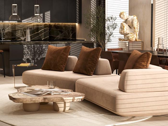 Квартира в ЖК Capital Towers · Гостиная · 2