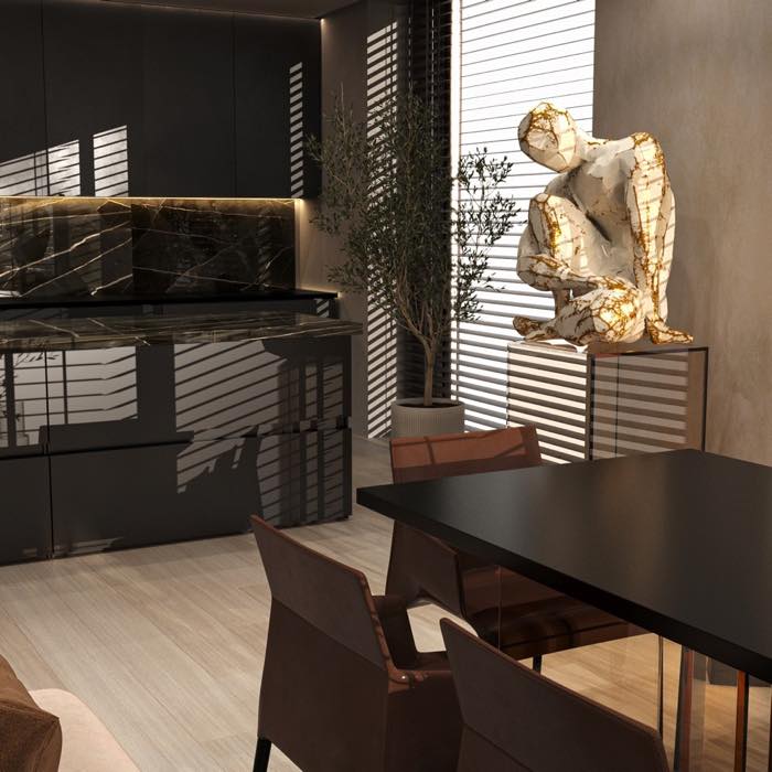 Квартира в ЖК Capital Towers · Гостиная · 7