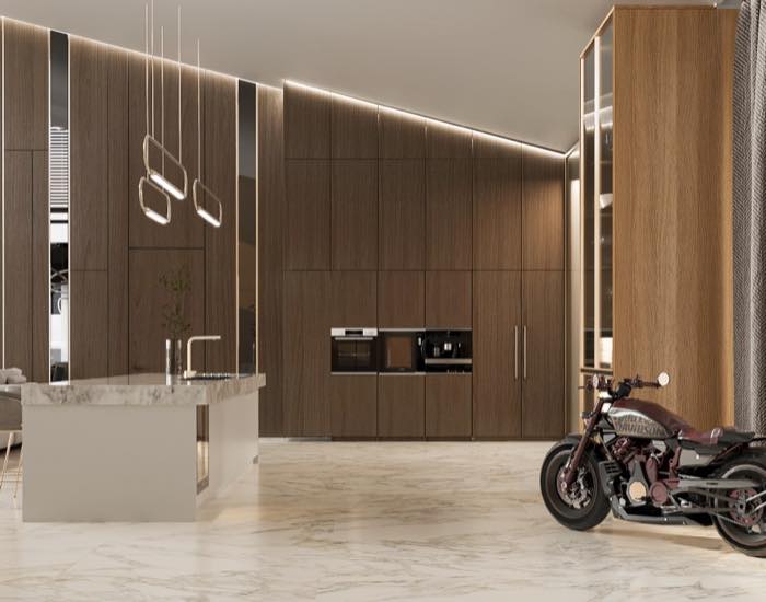 Загородная резиденция · Кухня-гостиная · 5