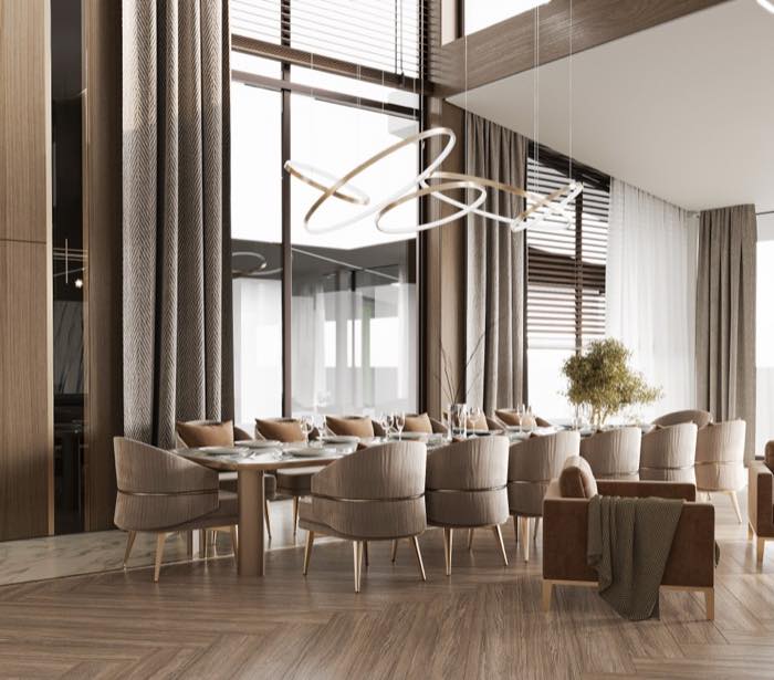 Загородная резиденция · Кухня-гостиная · 6