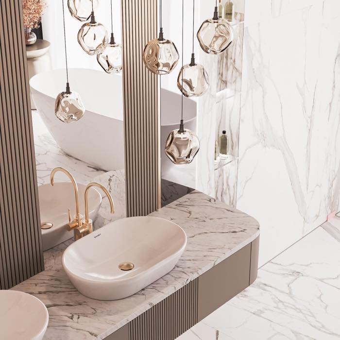 Загородная резиденция · Мастер-санузел · 2