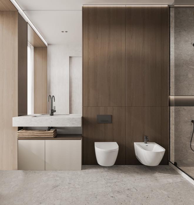 Загородная резиденция · Санузел старшего ребенка · 1