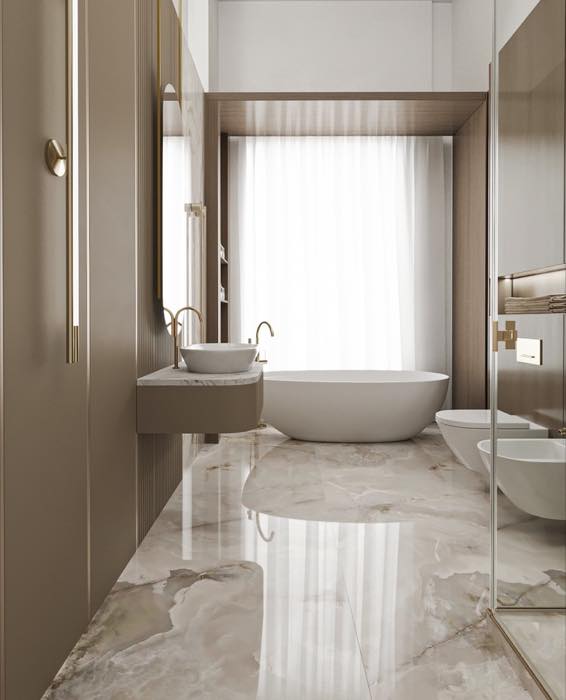 Загородная резиденция · Санузел девочки · 2