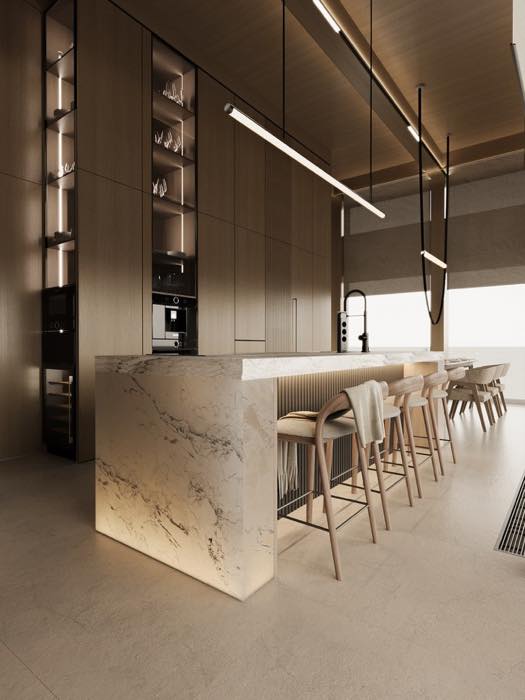 Дом в Екатеринбурге · Кухня-гостиная · 5