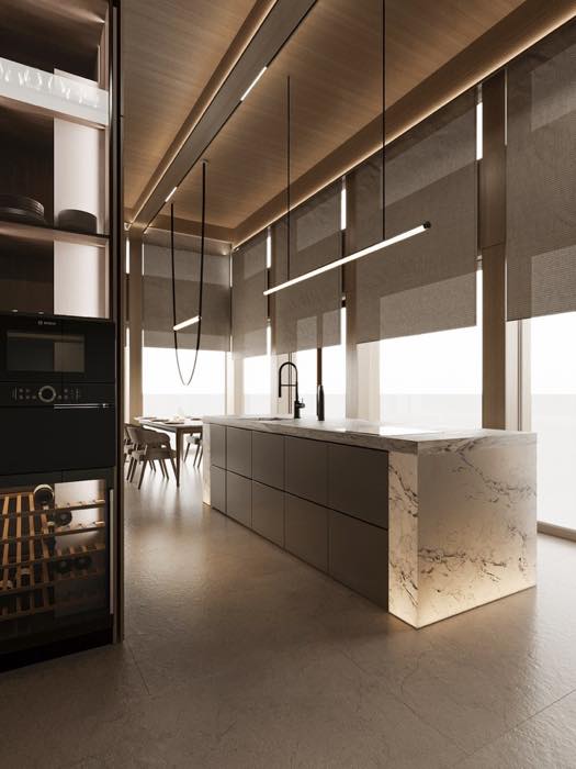 Дом в Екатеринбурге · Кухня-гостиная · 6