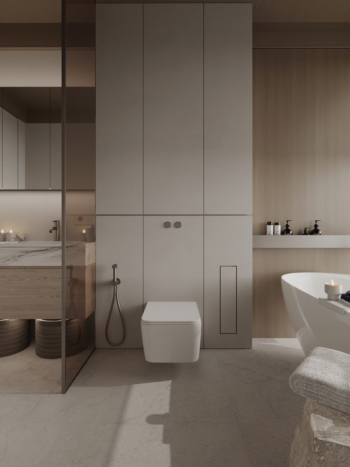 Дом в Екатеринбурге · Мастер санузел · 2