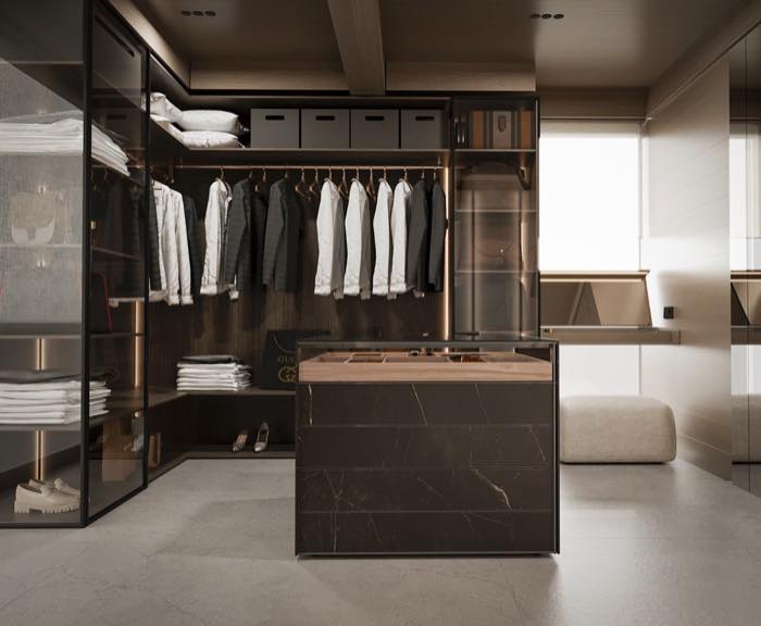 Дом в Екатеринбурге · Мастер-гардероб · 2