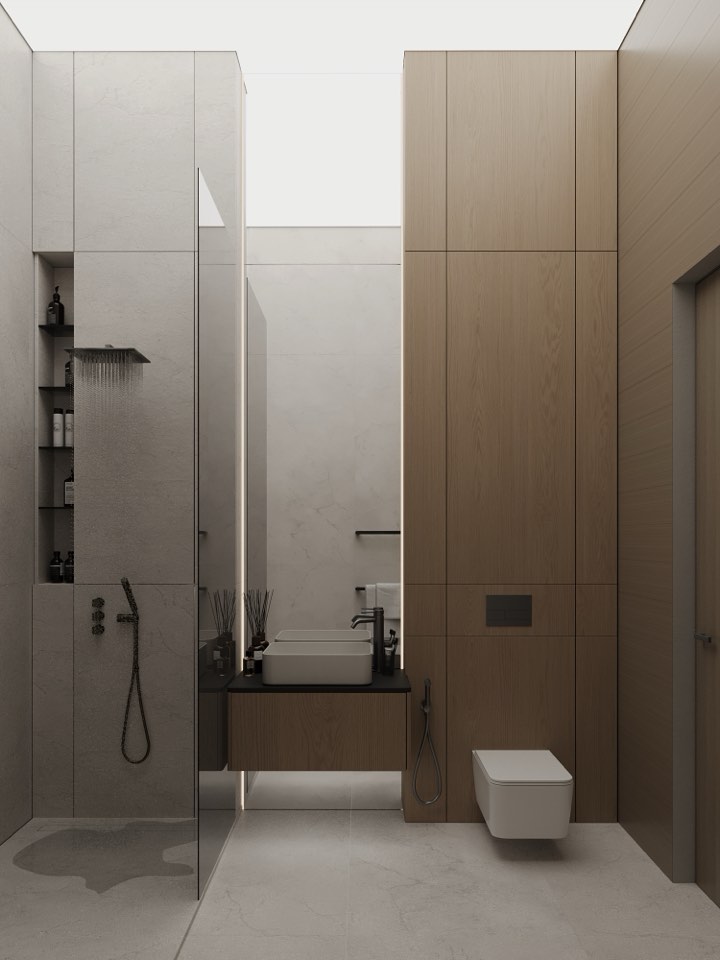 Дом в Екатеринбурге · Гостевой санузел · 1