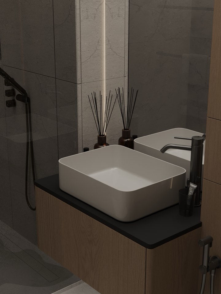 Дом в Екатеринбурге · Гостевой санузел · 3