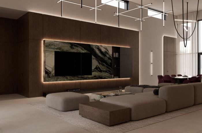 Дом в Миассе · Кухня-гостиная · 2