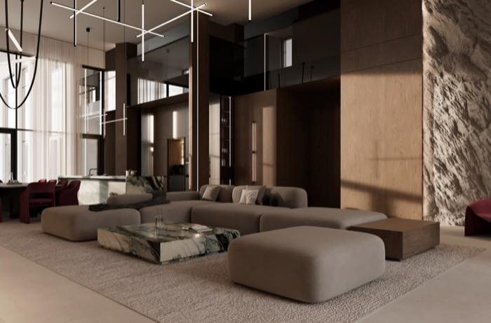 Дом в Миассе · Кухня-гостиная · 3