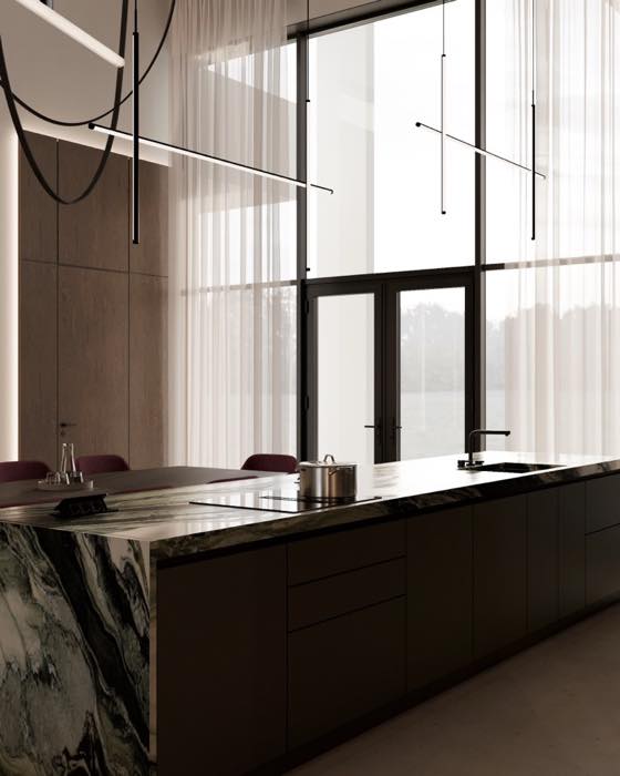 Дом в Миассе · Кухня-гостиная · 9