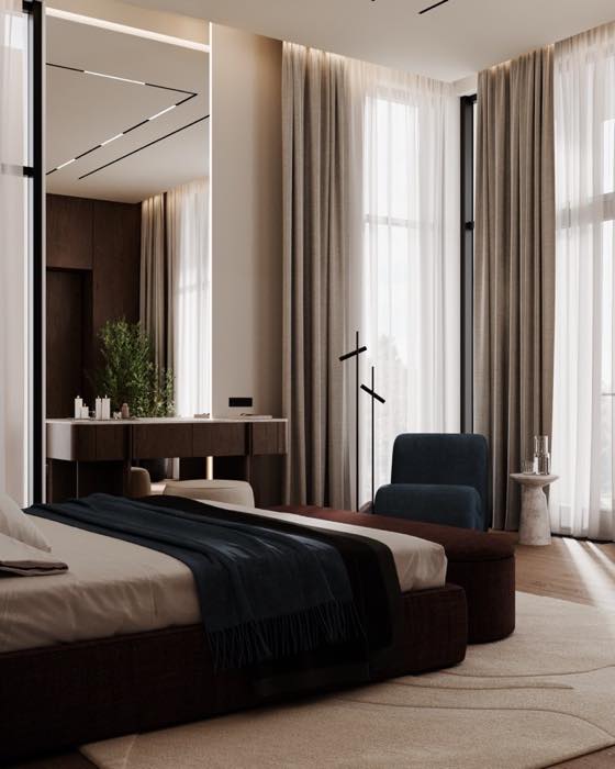 Дом в Миассе · Мастер спальня · 2