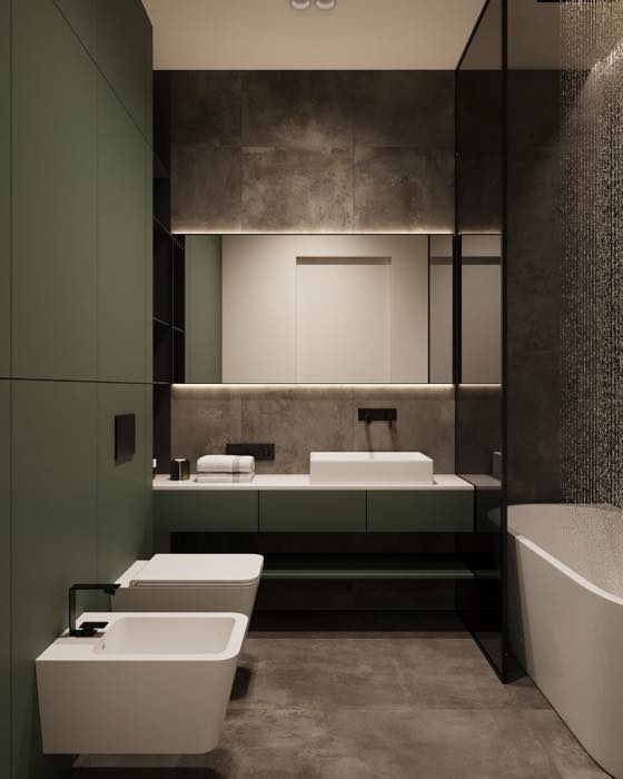 Дом в Красной Поляне · Мастер-санузел · 1