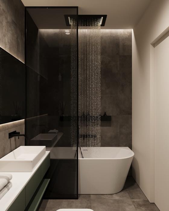 Дом в Красной Поляне · Мастер-санузел · 2