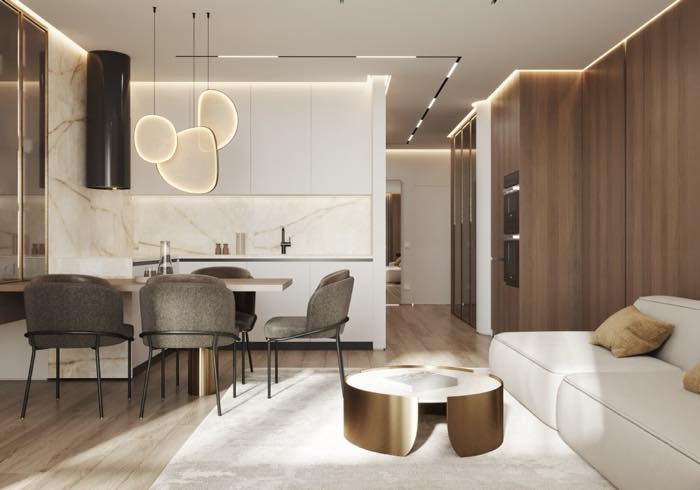 Квартира в доме на Энтузиастов · Гостиная · 1