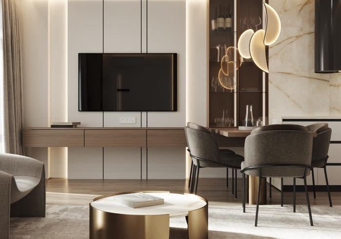 Квартира в доме на Энтузиастов · Гостиная · 2