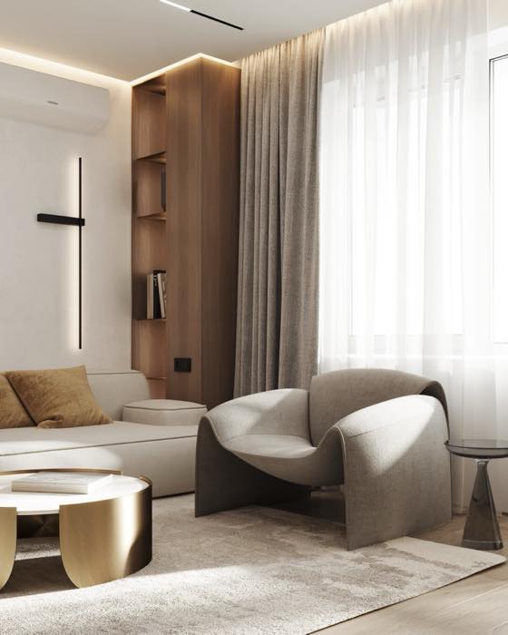 Квартира в доме на Энтузиастов · Гостиная · 4