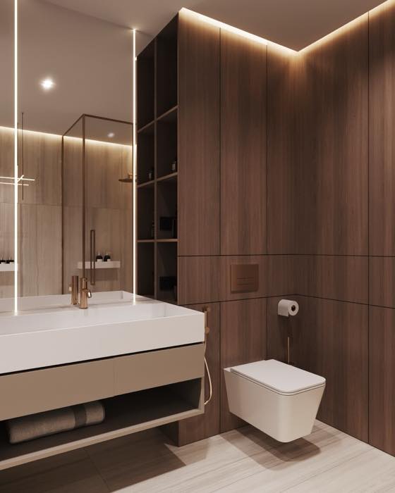 Квартира в доме на Энтузиастов · Ванная · 4