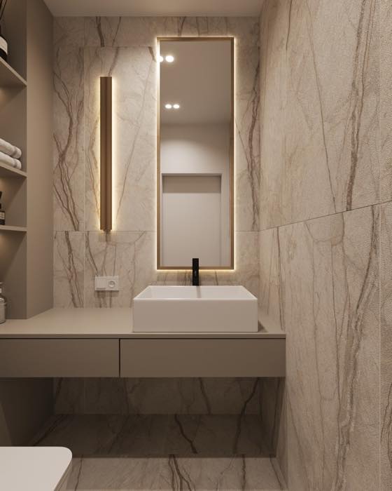 Квартира в доме на Энтузиастов · Гостевой санузел · 1