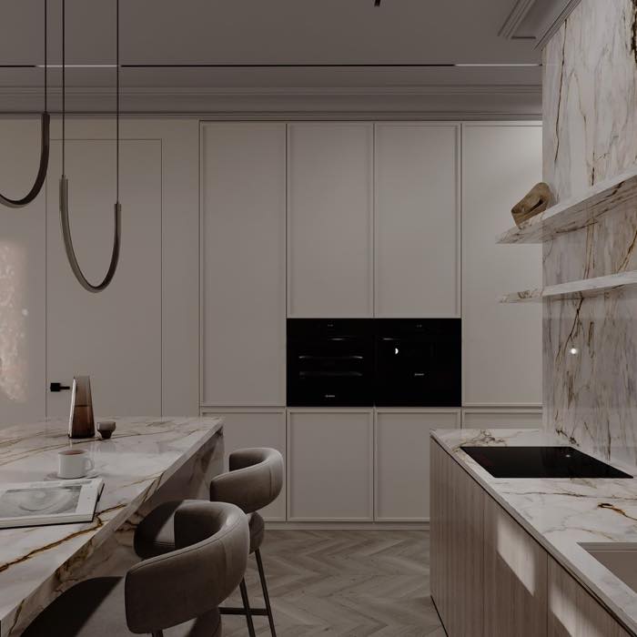 Квартира в Питере · Кухня-гостиная · 8