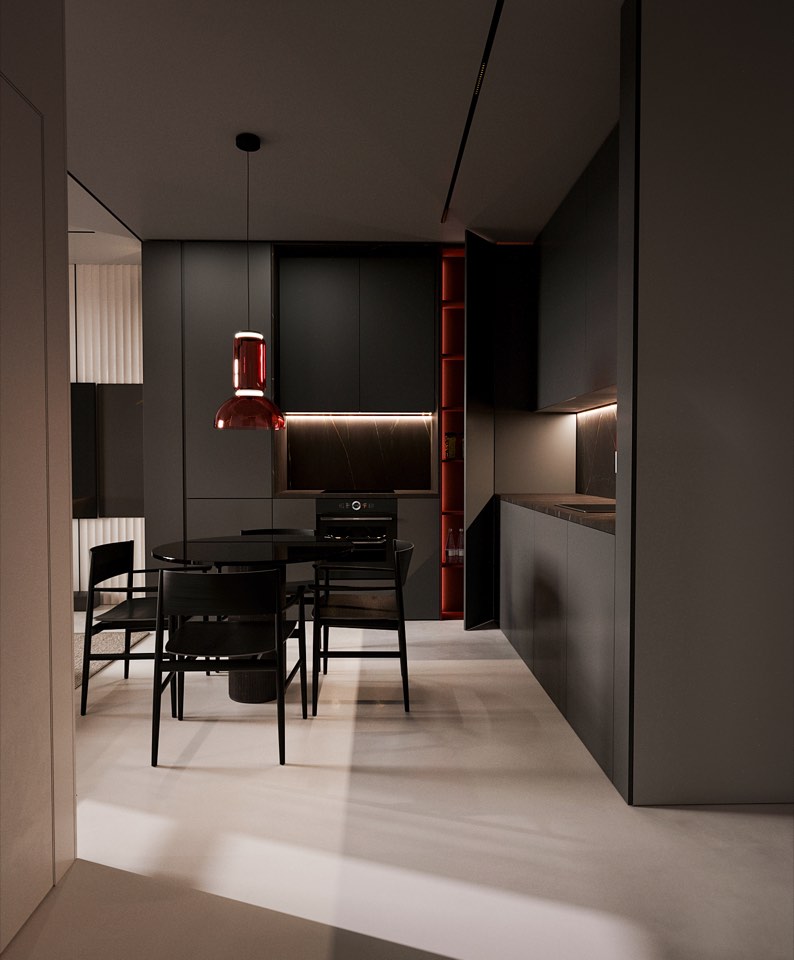 Квартира в ЖК Грани · Кухня-гостиная · 5