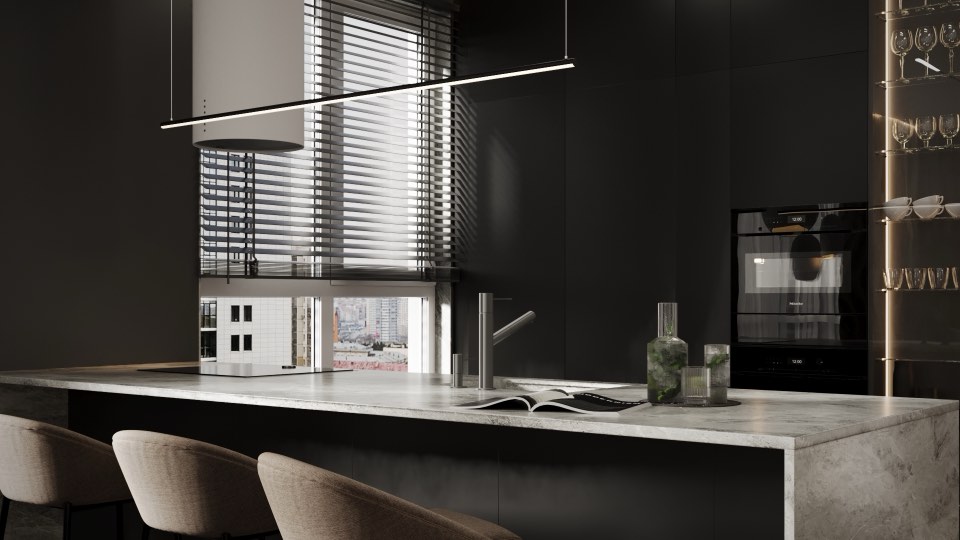 Квартира в ЖК ELEVEN · Кухня-гостиная · 3