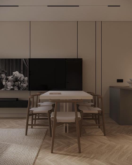 Квартира в ЖК Нагорный · Кухня-гостиная · 1