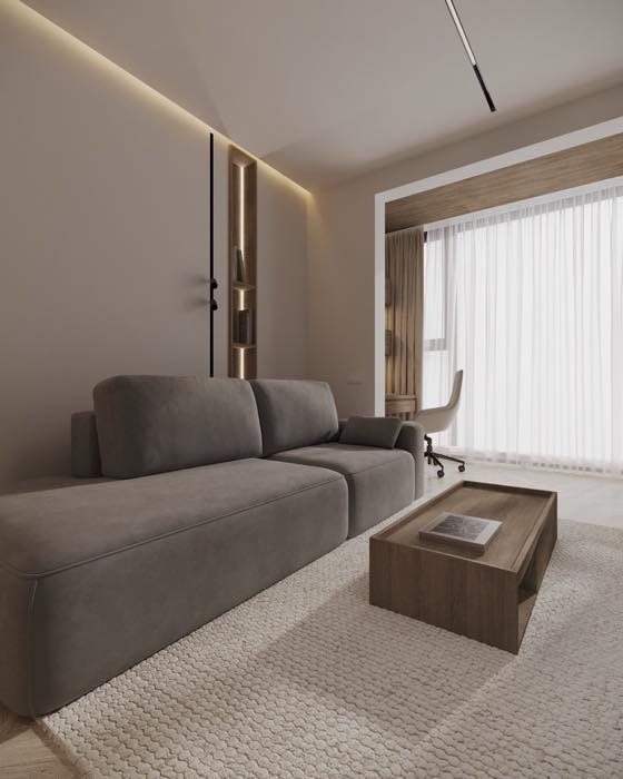 Квартира в ЖК Нагорный · Кухня-гостиная · 3