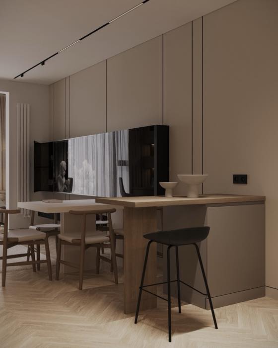 Квартира в ЖК Нагорный · Кухня-гостиная · 6