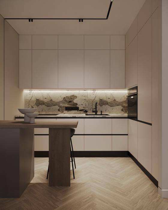 Квартира в ЖК Нагорный · Кухня-гостиная · 7