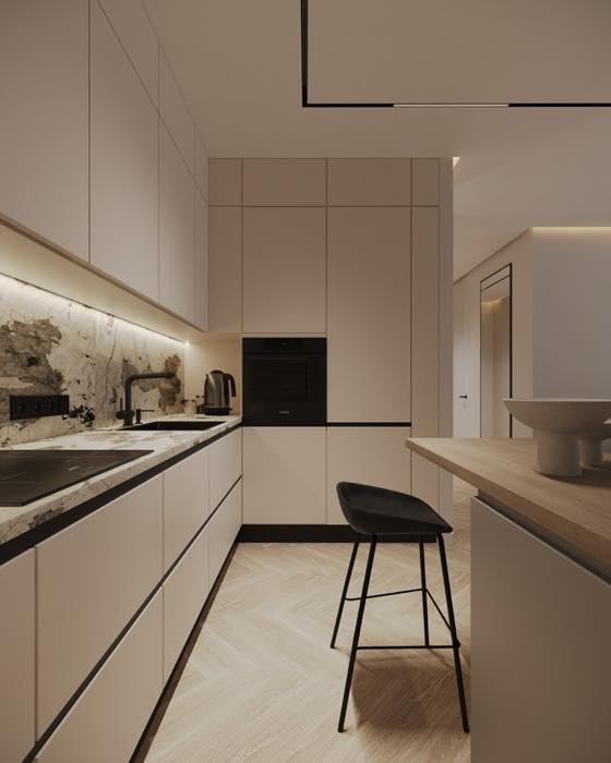 Квартира в ЖК Нагорный · Кухня-гостиная · 8