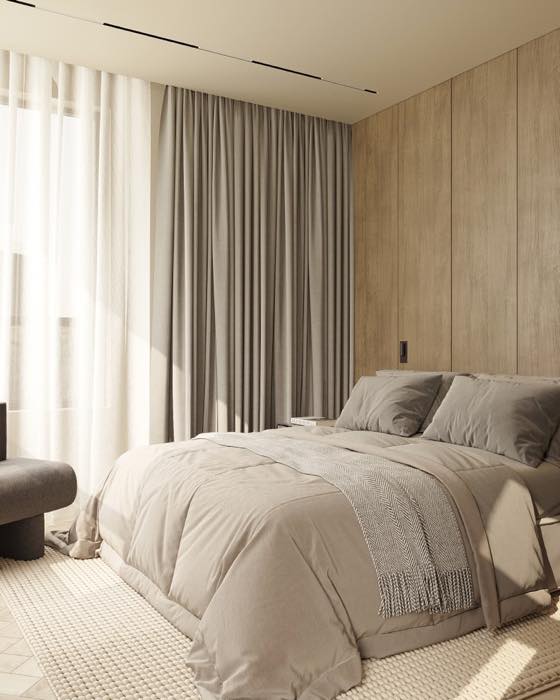 Квартира в ЖК Нагорный · Мастер-спальня · 2