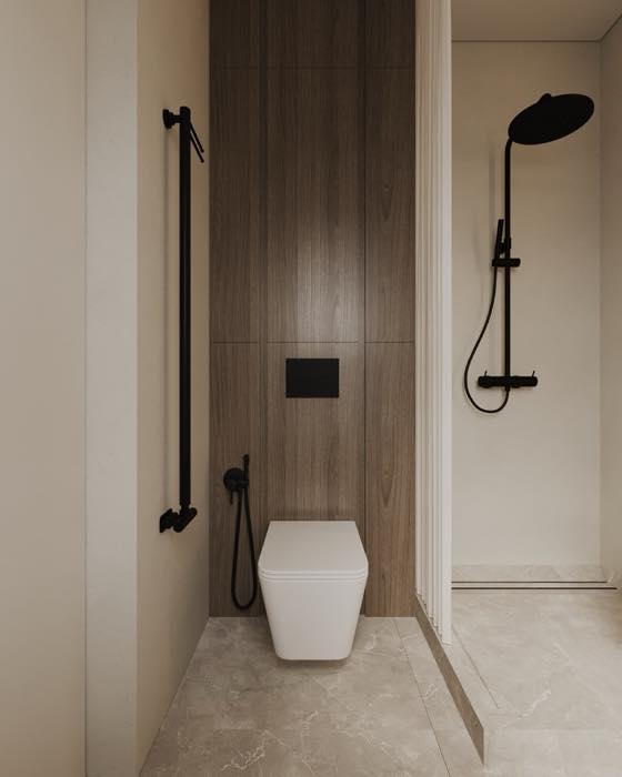 Квартира в ЖК Нагорный · Мастер-санузел · 1