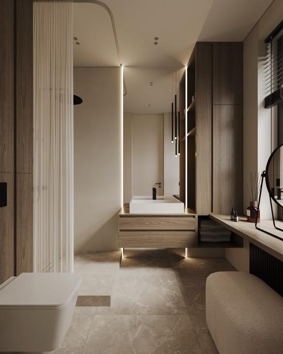 Квартира в ЖК Нагорный · Мастер-санузел · 4