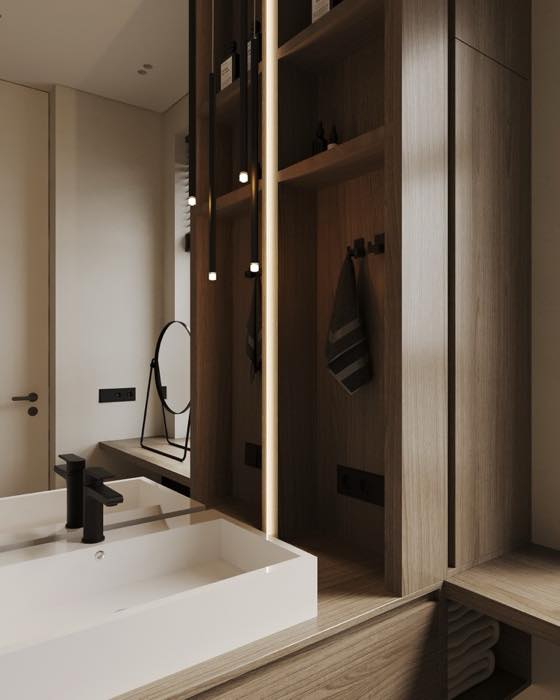 Квартира в ЖК Нагорный · Мастер-санузел · 5