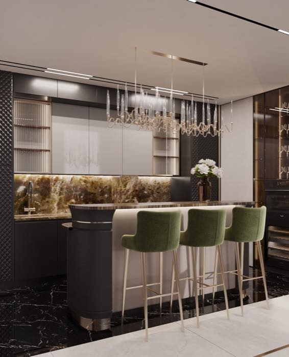 Апартаменты в ЖК Prime Park · Кухня-гостиная · 4