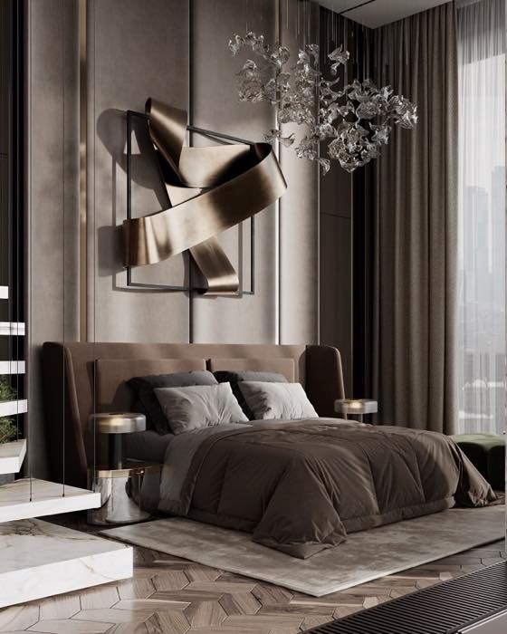 Апартаменты в ЖК Prime Park · Мастер-спальня · 1