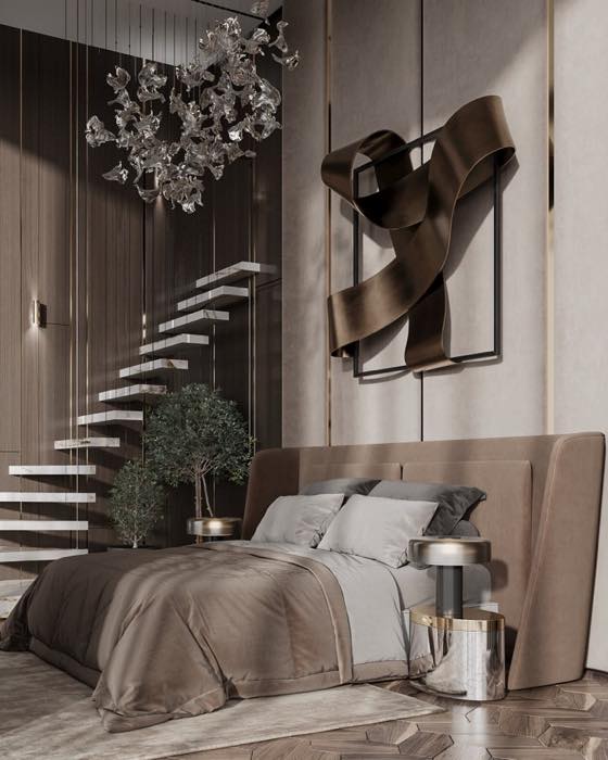 Апартаменты в ЖК Prime Park · Мастер-спальня · 2