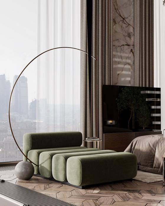 Апартаменты в ЖК Prime Park · Мастер-спальня · 3