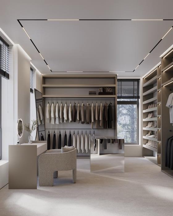 Таунхаус · Женская гардеробная · 1