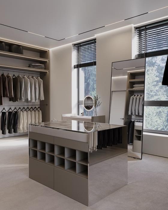 Таунхаус · Женская гардеробная · 2