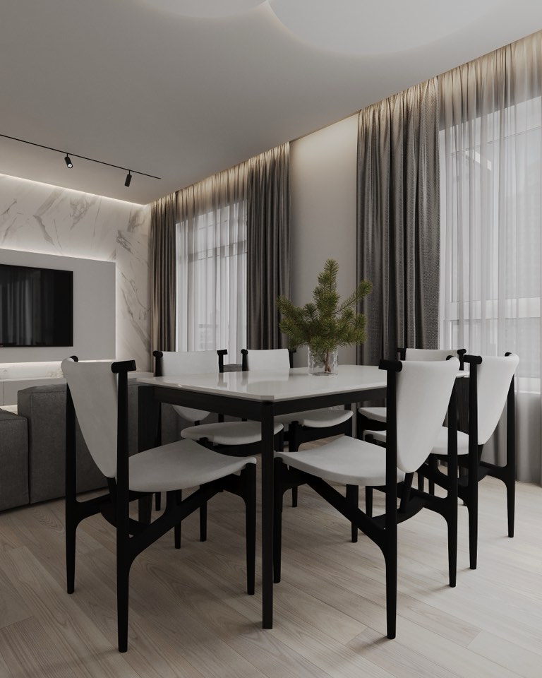 ЖК Ньютон · Кухня-гостиная · 5